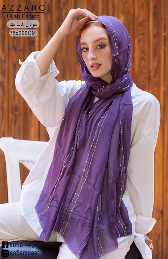 طرحه كتان مطرزه